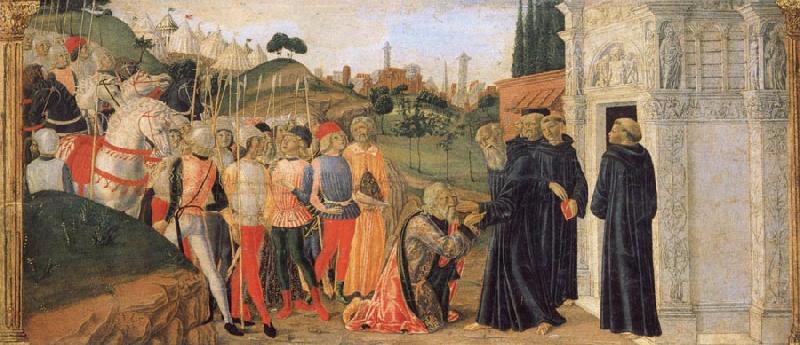 Francesco di Giorgio Martini Three Stories from the Life of St.Benedict oil painting image